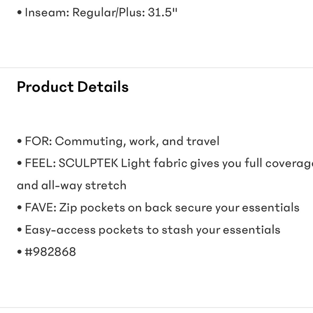 NWT Athleta Venice Wide Leg || Black - Picture 10 of 11